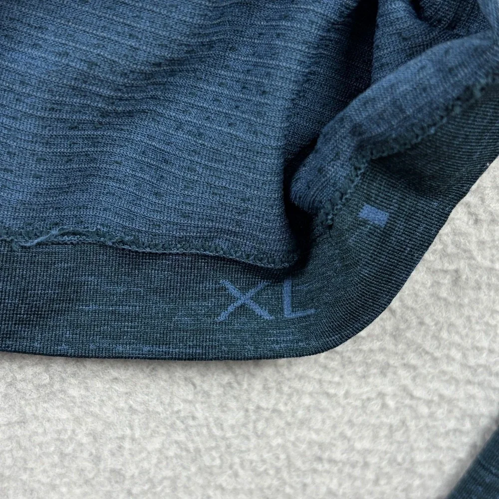 Lululemon Metal Vent Tech Shirt Mens XL Blue Long Sleeve Performance Stretch Tee